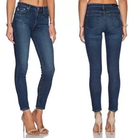 ALEXA CHUNG for AG ADRIANO GOLDSCHMIED Ankle Skinny Jeans in Blue - Picture 2 of 13